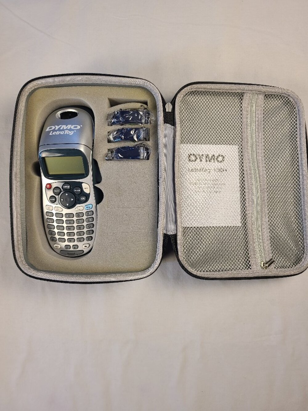 Dymo LetraTag 100H Printer in Case with 3 rolls white